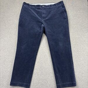 Polo Ralph Lauren  Corduroy Pants Mens 44B 44x31 Blue Thick Classic Fit Stretch